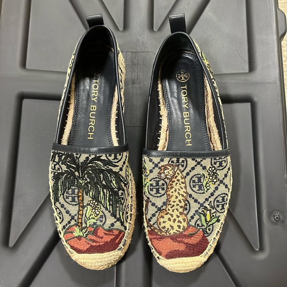 Tori Burch Jungle Slip Ons